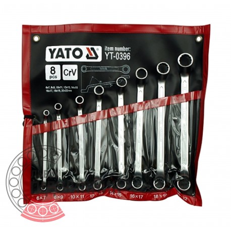 Набір ключів накидних вигнутих 6-22 мм / 8 шт (YATO) | YT-0396