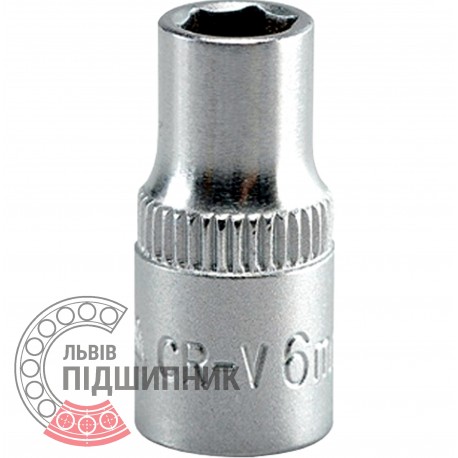 Шестигранна коротка голівка 1/4\" дюйм / 6 мм (YATO) | YT-1405