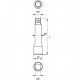Подовжувач для воротка 1/2\" дюйм / 76 мм (YATO) | YT-1246
