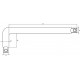 L-type handle 1/2\" inch / 300x70 mm (YATO) | YT-12439