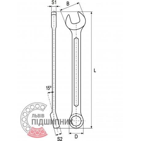 Combination wrench 10 mm (YATO) | YT-0339