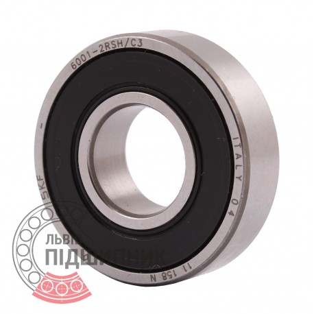 Deep groove ball bearing 6001-2RSHC3 [SKF]