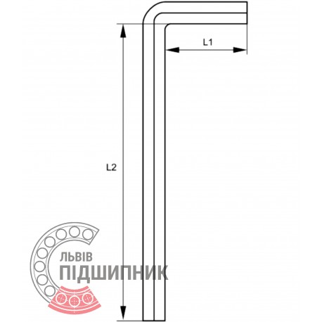 Hex key 63x250 / 17 mm (YATO) | YT-05445