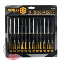 Precision screwdriver and hook set - 12pcs - 64555 Vorel