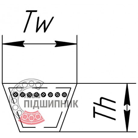 Привідний ремінь 656028.0 [Stomil Harvest]