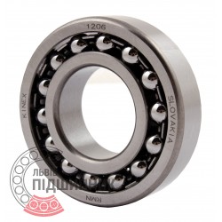 Self-aligning ball bearing 1206 [Kinex ZKL]