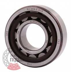 NJ204E [SNR] Cylindrical roller bearing