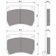 Гальмівні колодки Mazda 323, MX-3 [BEST] | BE 622 / комплект