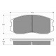 Mitsubishi, Proton Brake pads [BEST] | BE 601 / set