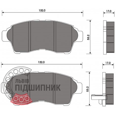 Toyota Brake pads [BEST] | BE 816 / set