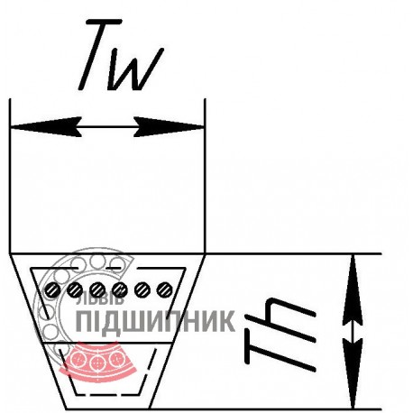 Ремень клиновой АVX13-1425 [Contitech]