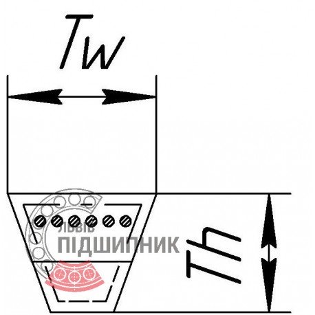 Ремінь клиновий АVX13-1425 [Contitech]