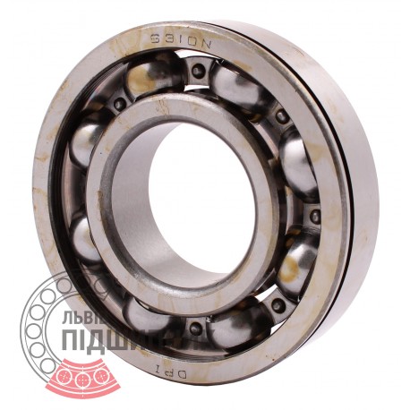 6310 N [DPI] Open ball bearing with snap ring groove on outer ring