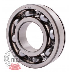 6312 N [CPR] Open ball bearing with snap ring groove on outer ring
