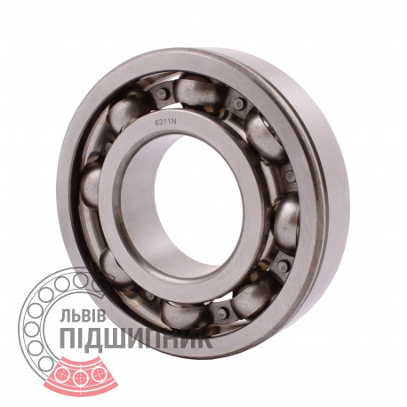 6311 N [CPR] Open ball bearing with snap ring groove on outer ring