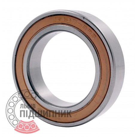 61907-2RS | 6907-2RS [Topran] Deep groove ball bearing. Thin section.