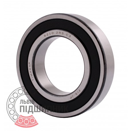 6210 2RS/C3 [Timken] Deep groove sealed ball bearing