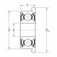 FR1-4ZZ | F-R1-4 ZZ [EZO] Фланцевый дюймовый закрытый шарикоподшипник. Сверхтонкая серия.