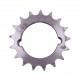 Taper bore sprocket Z17 for roller chain 06B-1, pitch 9.525mm and taper buch TB 1008
