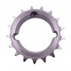 Taper bore sprocket Z17 for roller chain 06B-1, pitch 9.525mm and taper buch TB 1008