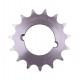 Taper bore sprocket Z15 for roller chain 08B-1, pitch 12.7mm and taper buch TB 1008