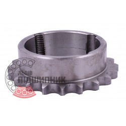 Taper bore sprocket Z20 for roller chain 08B-1, pitch 12.7mm and taper buch TB 1610