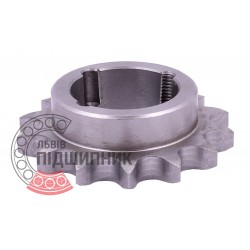 Taper bore sprocket Z14 for roller chain 10B-1, pitch 18.875mm and taper buch TB 1108