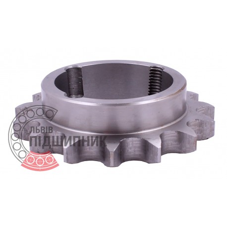 Taper bore sprocket Z15 for roller chain 12B-1, pitch 19.05mm and taper buch TB 1610