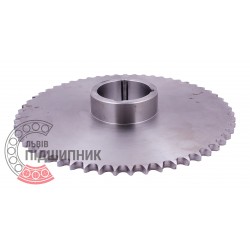 Taper bore sprocket Z57 for roller chain 12B-1, pitch 19.05mm and taper buch TB 2517