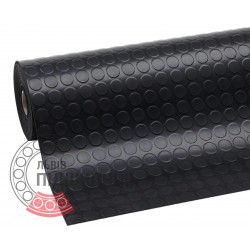 Rubber coin tread, width - 1300 mm