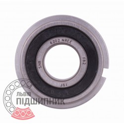 6202.NREE [SNR] Sealed ball bearing with snap ring groove on outer ring