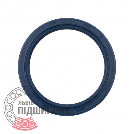 100x125x12 BASLRSX7 | 240-1002305 [Kremenchukgumotechnika] Rotary Shaft Seal, left rotation helix (blue)