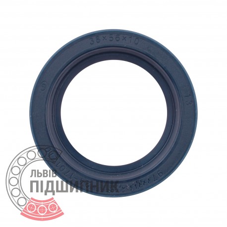 38x56x10 BAX7 | 24-1701210 [Kremenchukgumotechnika] Extension gearbox shaft seal (MAZ) blue