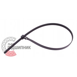 7.6x400 mm [Gufero] Plastic clamp black