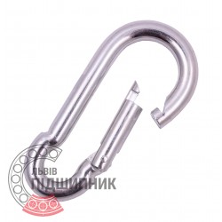 10-100 DIN 5299 C Carabine without eye (galvanized)