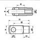 DIN71751-A8x16 - Шарнір вилковий зі штифтом