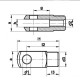 DIN71751-A12x24 - Fork joint with ES-bolt