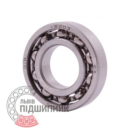16003 [CX] Deep groove open ball bearing