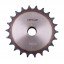 Sprocket Z22 [Dunlop] for 08B-2 Duplex roller chain, pitch - 12.7mm, with hub for bore fitting