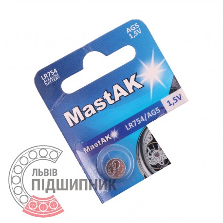 AG5/LR754/1.5V [MastAK] Щелочная батарейка (Alkaline)