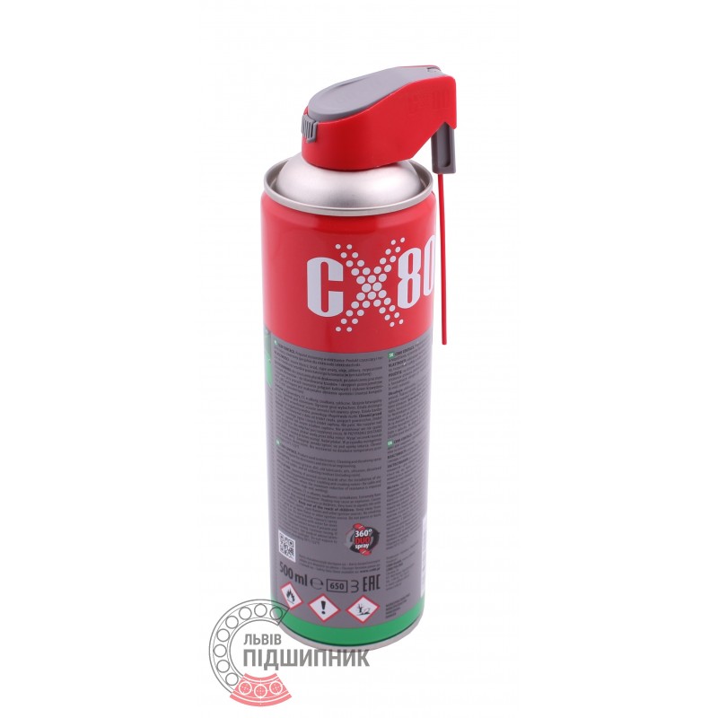 Прочее 500 мл [CX-80] Очиститель электроконтактов / спрей CX-80, Смазки .