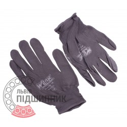 WE2141 [Werk] Gray knitted nylon gloves