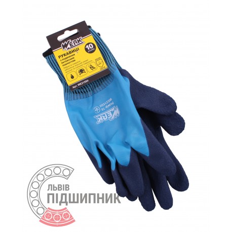 WE2155H [Werk] Polyester gloves with double latex coating