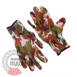 WE2140 [Werk] Polyester garden gloves with nitrile coating