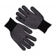 WE2142 [Werk] Black knitted nylon gloves
