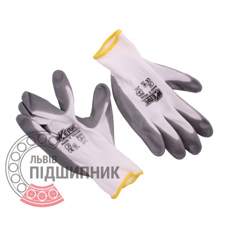 WE2108 [Werk] Polyester gloves with nitrile coating