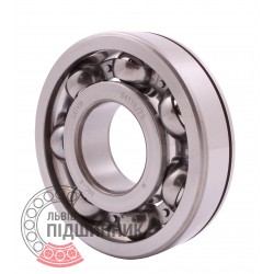6411 N/P6 [BBC-R Latvia] Open ball bearing with snap ring groove on outer ring