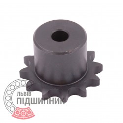 Sprocket Simplex for 06B-1 roller chain, pitch - 9.52mm, Z12 [SKF] with hub for bore fitting