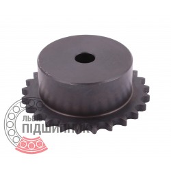 Sprocket Simplex for 06B-1 roller chain, pitch - 9.52mm, Z25 [SKF] with hub for bore fitting