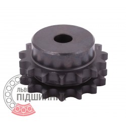 Sprocket Duplex for 06B-2 roller chain, pitch - 9.52mm, Z15 [SKF] with hub for bore fitting
